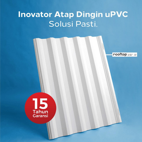 Atap Rooftop uPVC I-Series 12mm X 770mm X 3m - White 1 Jual Atap Rooftop I-Series-Hi Steel