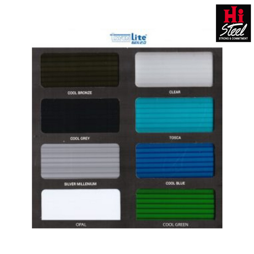Polycarbonate Twinlite 2.1m X 11.8m X 5.0mm - Blue Polycarbonate Twinlite 2.1m X 11.8m X 5.0mm - Blue
