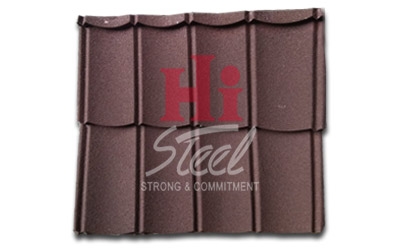 Genteng Metal Pasir Hi Roof 2 X 4 X 0.25 mm - Coklat Kopi