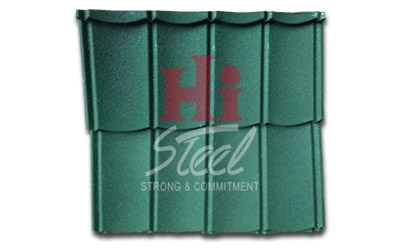 Genteng Metal Pasir Hi Roof 2 X 4 X 0.25 mm - Hijau