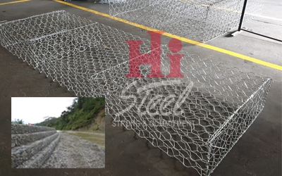 Kawat Bronjong / Kawat Gabion Galvanis 3.0mm (lubang 8 X 10cm)