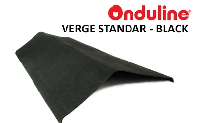 Verge Standar Onduline 110cm X 41cm X 3mm - Black 1 Verge Standar Onduline 110cm X 41cm X 3mm - Black