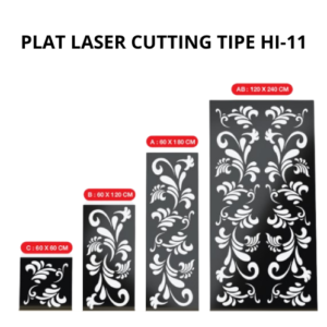 Plat Laser Cutting 60 X 180 X 2mm - Tipe HI 11