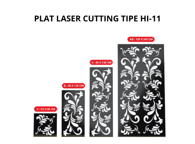 Plat Laser Cutting 120 X 240 X 2mm - Tipe HI 11 1 Plat Laser Cutting 120 X 240 X 2mm - Tipe HI 11
