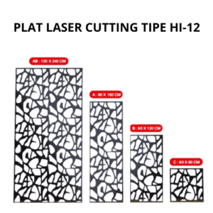 Plat Laser Cutting 60 X 180 X 2mm - Tipe HI 12