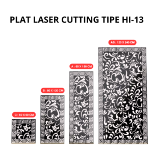Plat Laser Cutting 60 X 120 X 2mm - Tipe HI 13