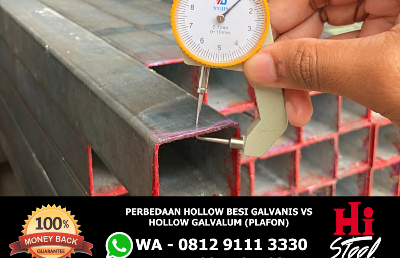 Perbedaan Hollow Besi Galvanis vs Hollow Galvalum (Plafon)