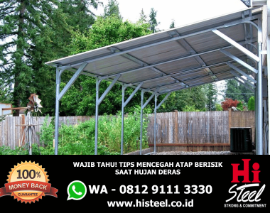 Wajib Tahu! Tips Mencegah Atap Metal Berisik Saat Hujan Deras