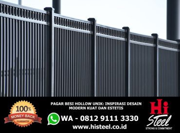 Pagar Besi Hollow Unik Inspirasi Desain Modern Kuat dan Estetis