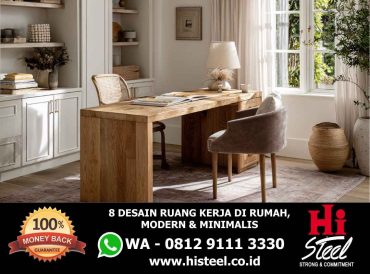 8 Desain Ruang Kerja di rumah, Modern & Minimalis